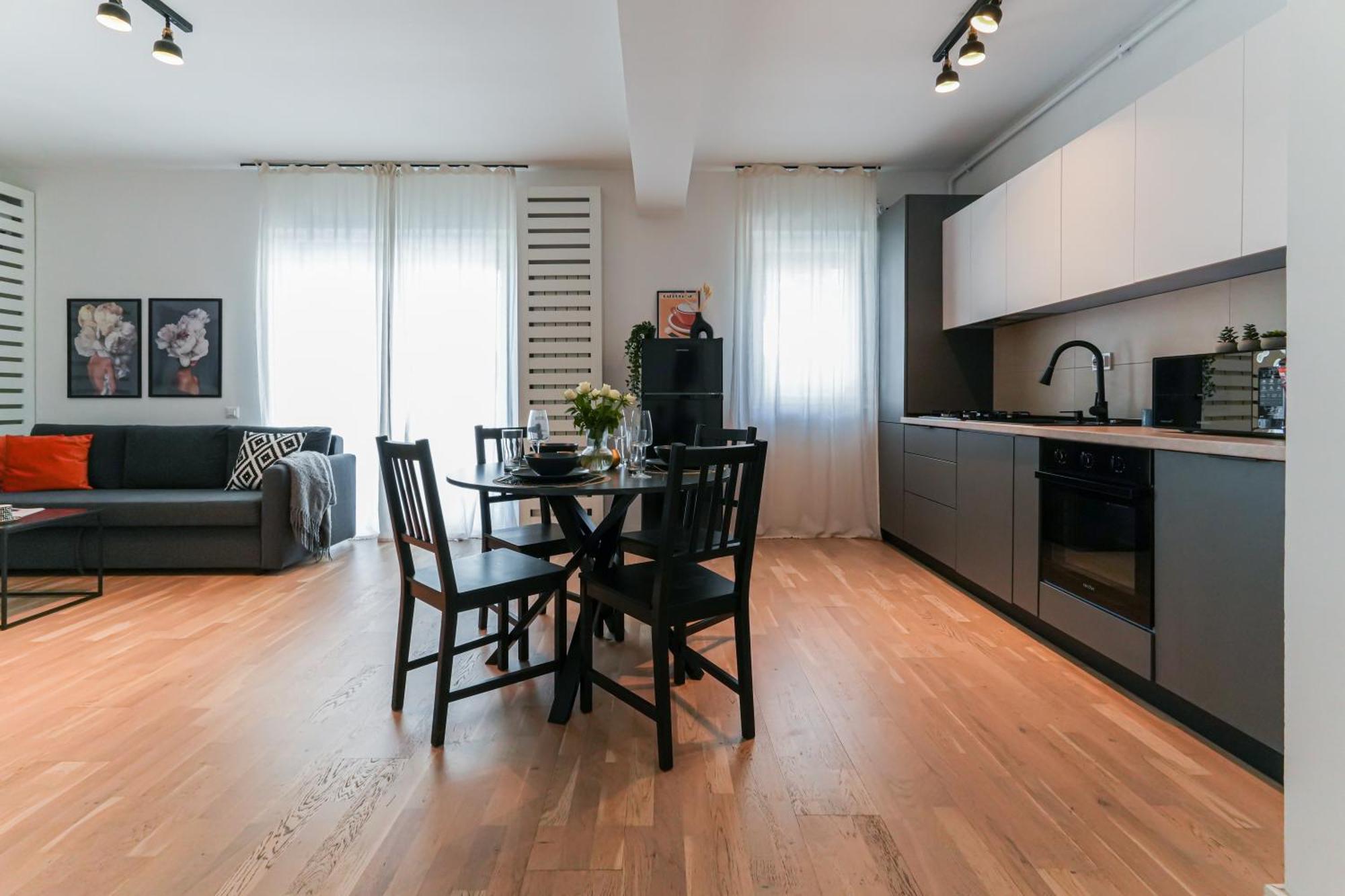 Maria - Modern Apartment With Parking And Workspace Bukarest Exteriör bild