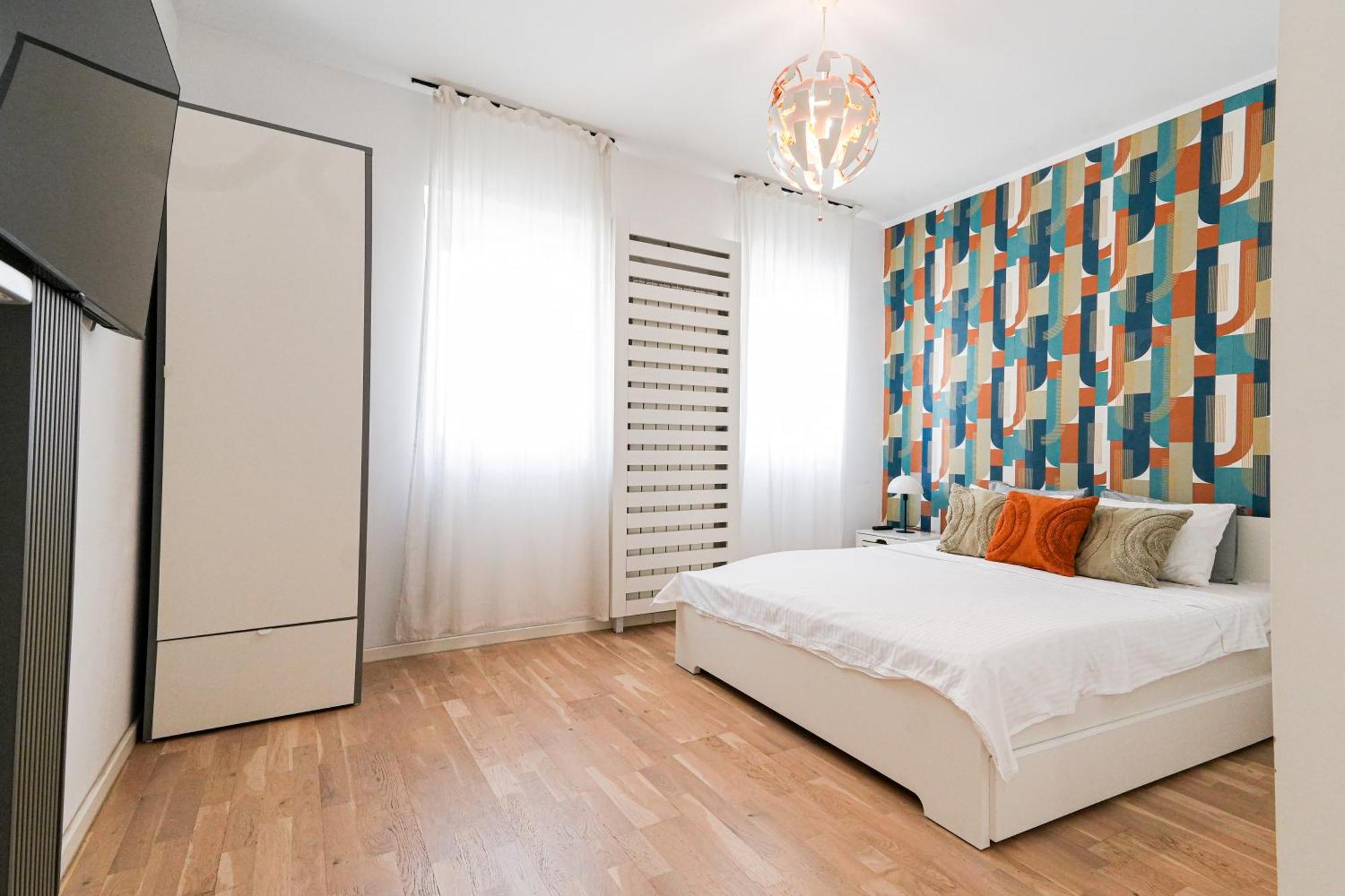 Maria - Modern Apartment With Parking And Workspace Bukarest Exteriör bild